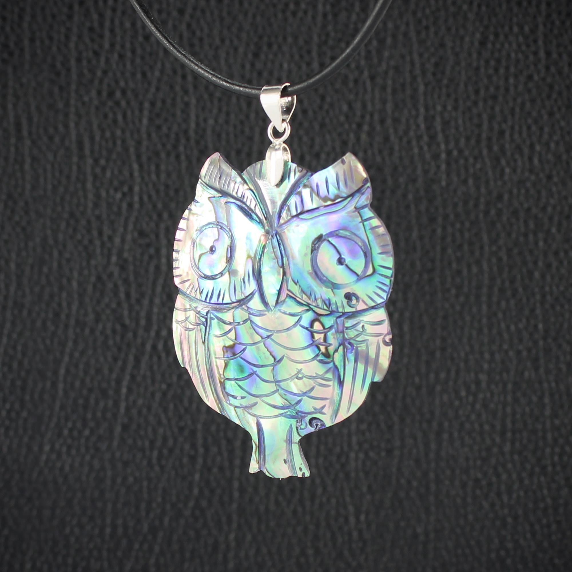 ASVP Shop Collana con ciondolo a forma di gufo, per cosplay