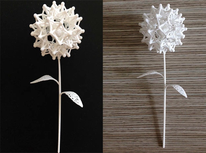 3D Printed Dandelion Flower, Math Art Flower, Voronoi Flower - Etsy