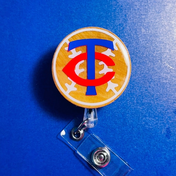 Minnesota Twins Unique and Practical Retractable Badge Reel: TWINS fan gift, Teacher gift, Nurse gift, Game Day Ready, Rep your Team!