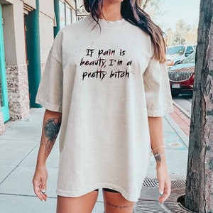 if pain is beauty, I&#39;m a pretty bitch shirt, corpse tee, code mistake corpse, horror tee, pain in beauty tee, corpse husband