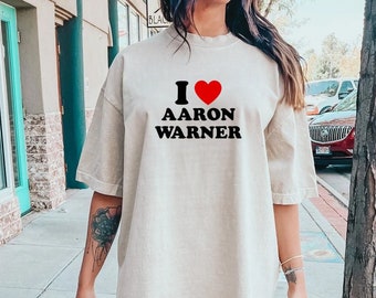 aaron warner Shirt, I love aaron warner Shirt, aaron warner love Shirt, Fans Gift For Women, aaron warner love heart shirt