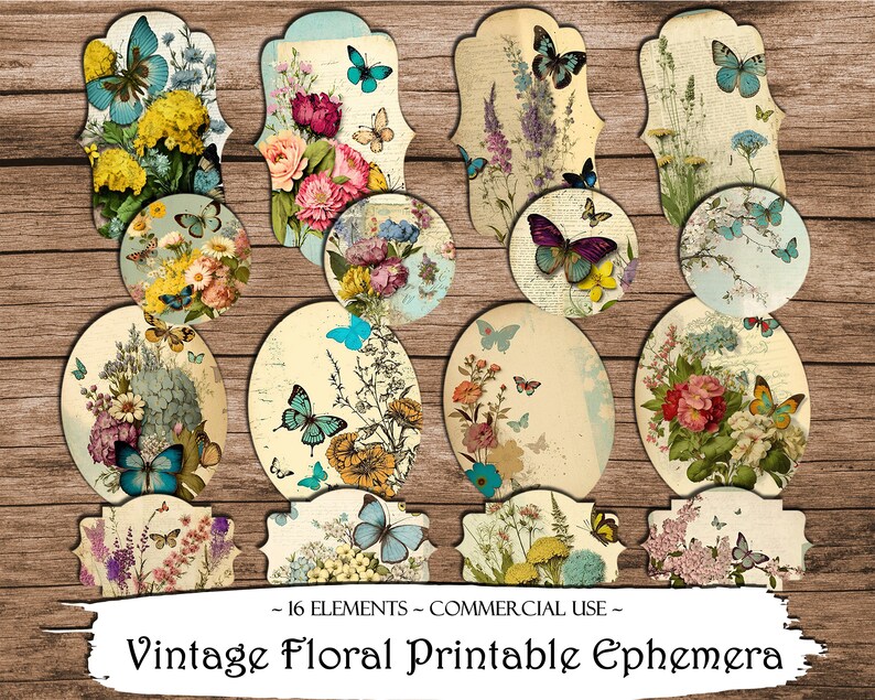 Vintage Floral Junk Journal Printable Ephemera Junk Journal - Etsy
