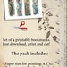 Mermaids Printable Bookmarks, Digital Bookmarks, Bookmarks Set, Junk ...