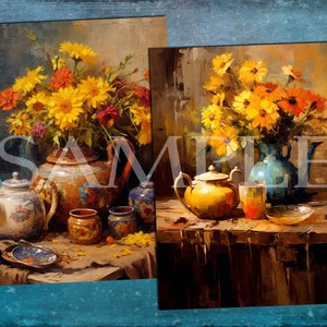 Still Life Paintings, Printable Paintings, Printable Pages, Junk ...