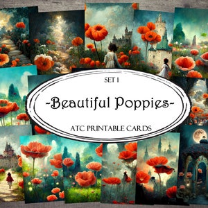 Cartes ATC imprimables, cartes de journal indésirable, papier numérique, cartes de journalisation imprimables, pack éphémère, kit de scrapbooking, fournitures de journal