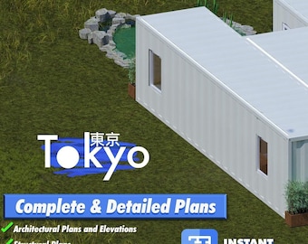 Tokyo Shipping Container Home Plans – 3x40ft Containers Modern Design Inspired by Japanese Living
