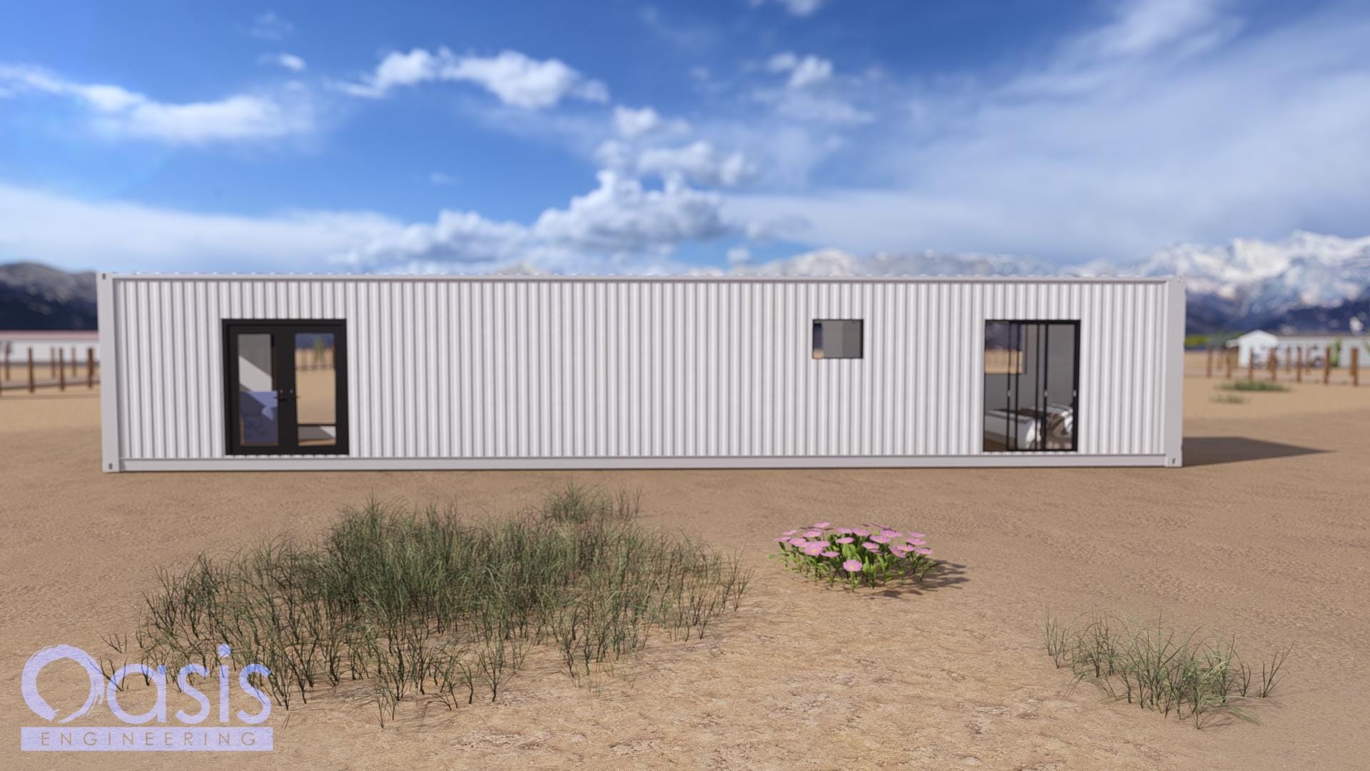 53ft High Cube Shipping Container Home Plans | 1 Bed 1 Bath | Modern ...