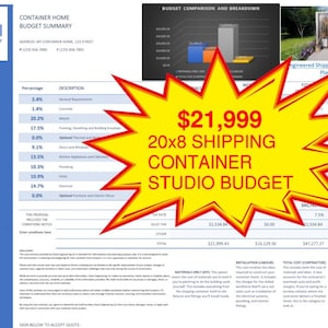 Material List, Budget & Cost Estimator for 20ft Shipping Container Home DIY Project