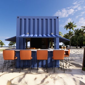 Plans for 20ft Shipping Container Bar: Perfect for Breakfast, Sushi ...