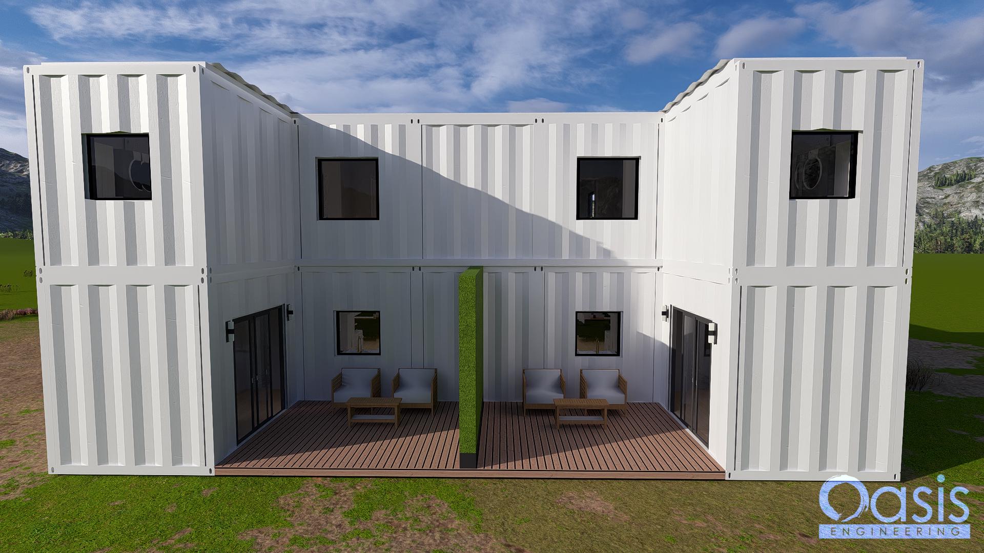Shinjuku Duplex – Expanded 10-container Shipping Container Home ...