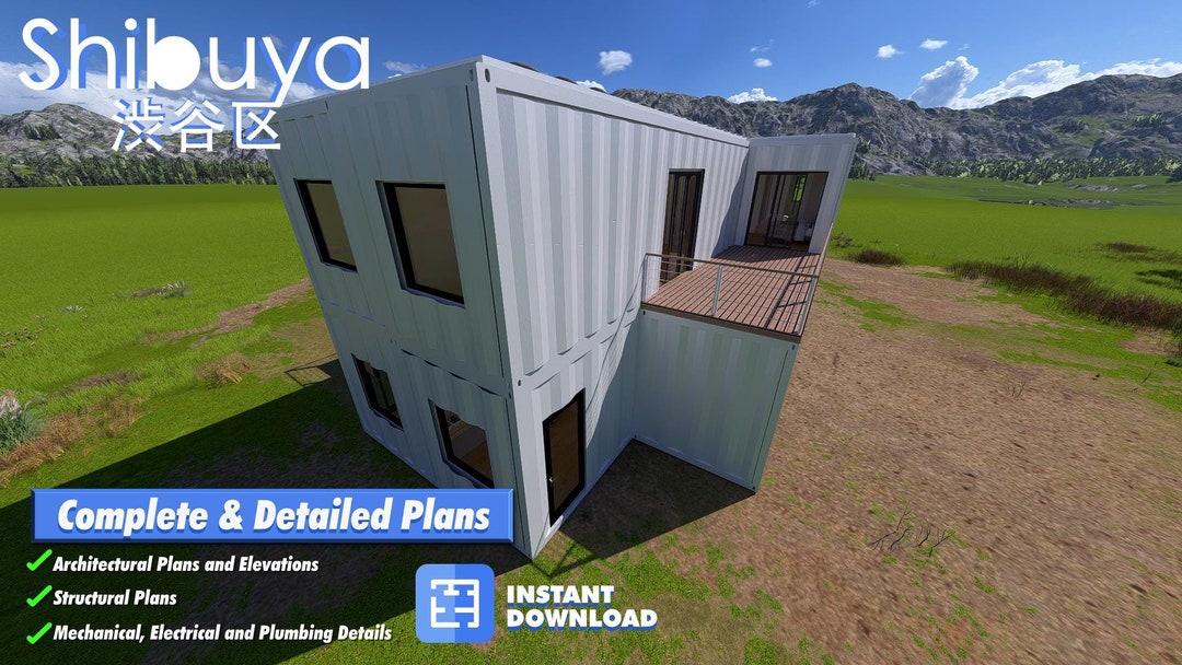 Shibuya Duplex: A Modern 8-container Home for Multi-family and Airbnb ...