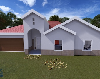 DreamBuilder Home Plan – Classic 2052 Sqft Single Family House (PDF & DWG)