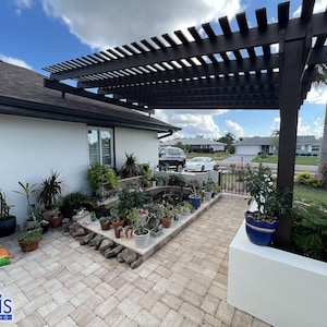 Roof Mounted Pergola Plans 16'x16'