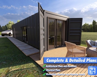 Shipping Container House Plans: Cyber Space – A2 | DIY Tiny House Instructions