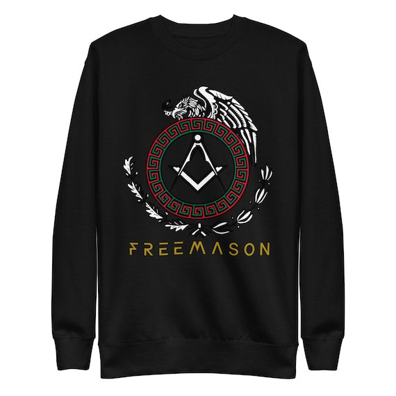 Brotherhood Beyond Borders: Freemason Mexico Coat of Arms Sweater
