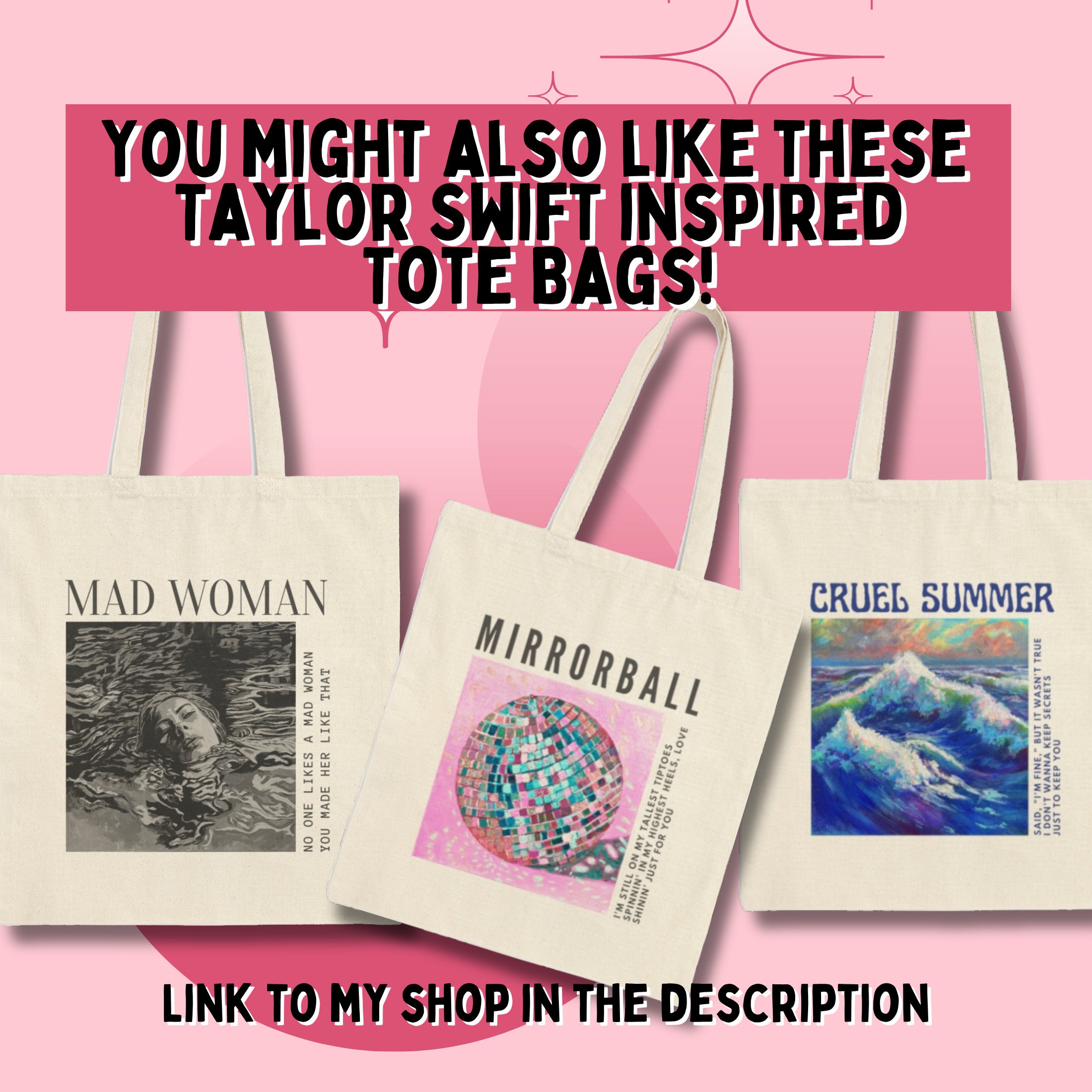 TAYLOR SWIFT TOTEBAG Tote Bag T.S. Taylor Swift Bag Taylor Swift Eras Tote  Bag Easy to Carry Gift Idea Taylor Album 