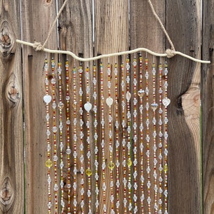 Wood Bead Home Decor, Wood Bead Star Garland, Decorative Beads