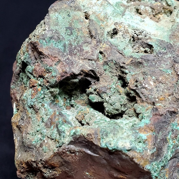 Bisbee Arizona Fibrous Malachite w Chalcocite Specimen, Malachite, Display Specimen, Vintage, Crystal, Historic, Mineral Specimen, Rare Gems