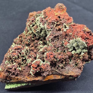 Cuprian Adamite and Conichalcite on Matrix Ojuela Mine Durango Mexico | Home Decor | Unique Gift | Specimen Collection | Copper | Natural |