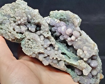 885 Grams Grape Agate Crystal - Botryoidal Chalcedony - Purple Crystal - Agate Cluster Specimen - Display Specimen