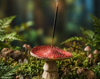 Mushroom Compact Incense Holder Fairy Fantasy