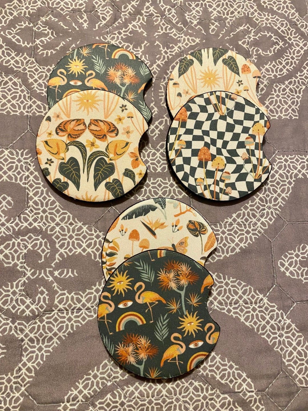 3 Packs of Car Coasters Car Coaster Set 6 Car Coasters Ready to Ship