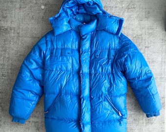 Large / XL 70s Class 5 Mountaineering Equipment Down Jacket / Tan