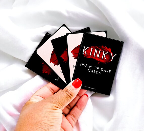 Kinky Truth or Dare, 100 Card Deck — LIMITED QUANTITY | Adults Only Sex Game, Kinky Gift for Him or Her, Unique Sexy Gift for Partner