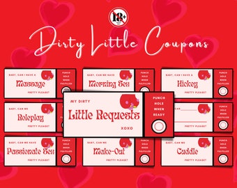 51 SEX Coupons | Naughty Gift | FLIRTY Sex Coupons | Steamy Sex Game for Him or Her | 51 Dirty Little Requests | Naughty Little PDF File