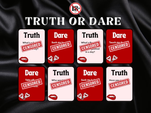 100 KINKY Truth or Dare Cards | Steamy Sex Game for Him or Her | Mature Adults Game for Any Couple | Naughty Little PDF File