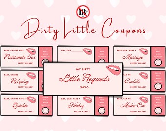 51 SEX Coupons | Naughty Gift | PINK Sex Coupons | Steamy Sex Game for Him or Her | 51 Dirty Little Requests | Naughty Little PDF File