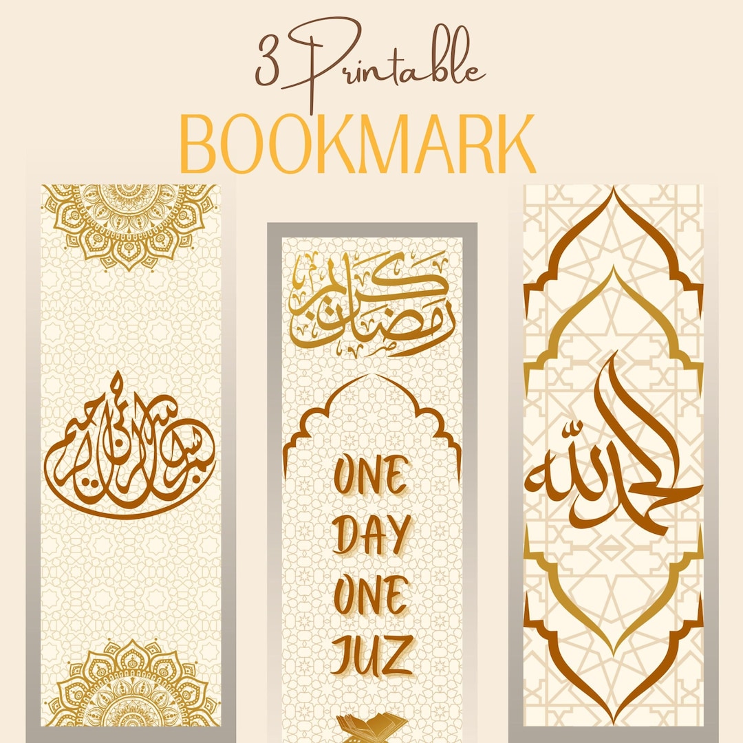 Islamic Bookmarks Quran Bookmarks Quran Journal Printable Etsy