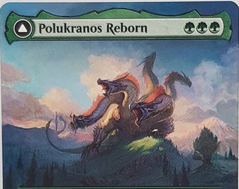Polukranos Reborn // Polukranos, Ruinens motor - Magic the Gathering handmålad altare