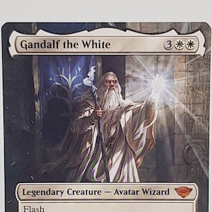 Gandalf il Bianco - Altare dipinto a mano di Magic the Gathering