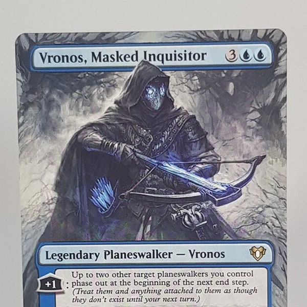 Vronos, Masked Inquisitor - Magic the Gathering Hand Painted Alter