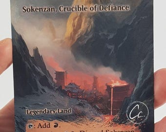 Sokenzan, Trotsens Smältdegel - Magic the Gathering Handmålad Alter