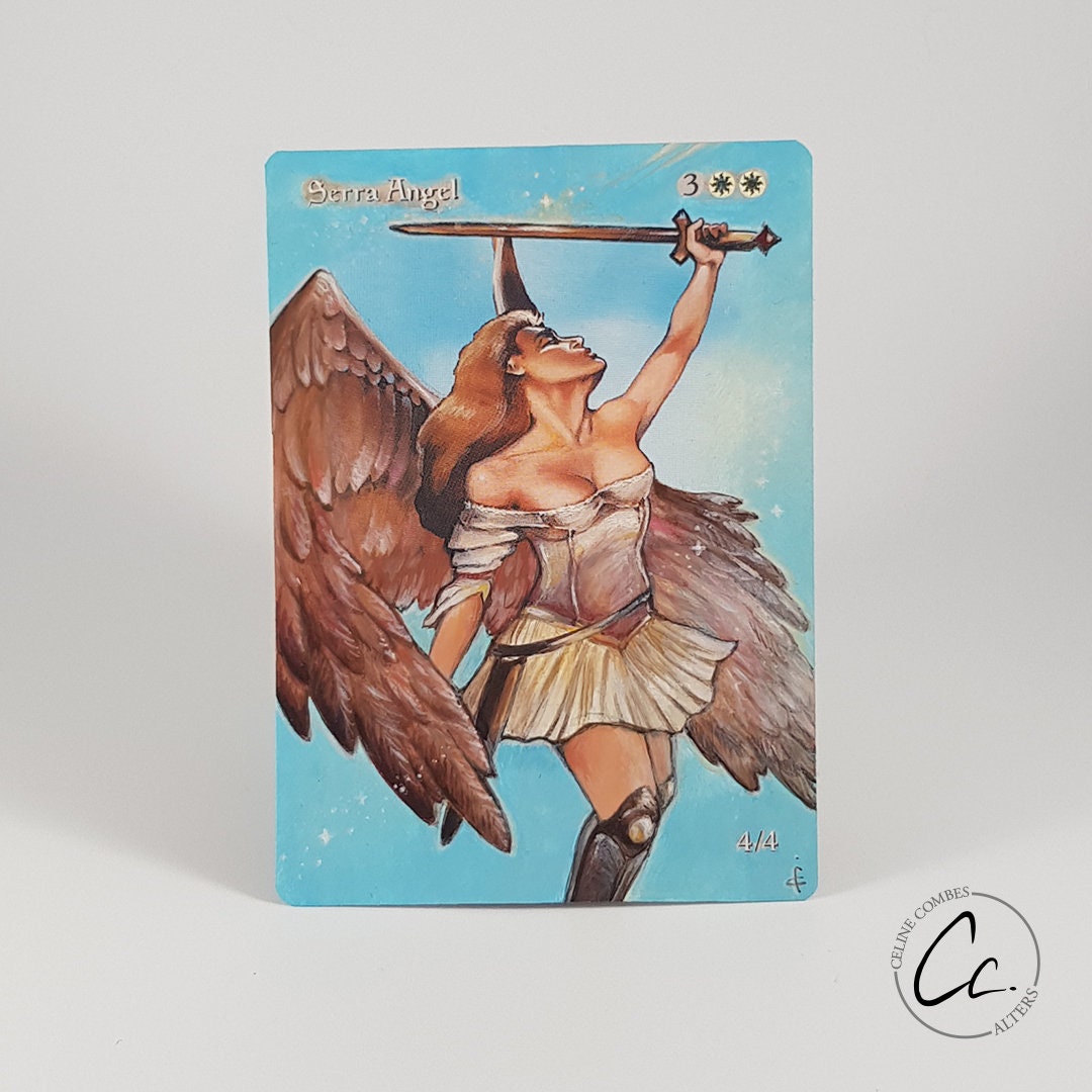 Mtg Serra Angel - Etsy Mtg Serra Angel - Etsy