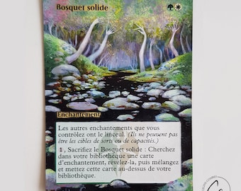 Bosquet solide - Magic the Gathering Hand Painted Alter