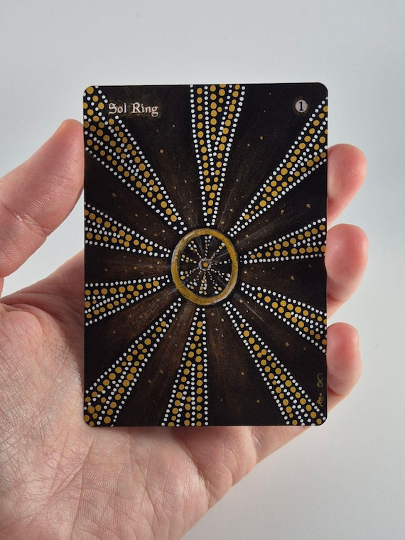 Altered Sol Ring Card II – Abstract Geometric Art Collaboration (63 x 88 mm)
