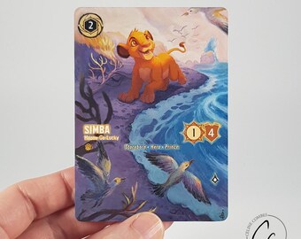 Simba Happy-go-lucky - Disney Lorcana Hand Painted Alter