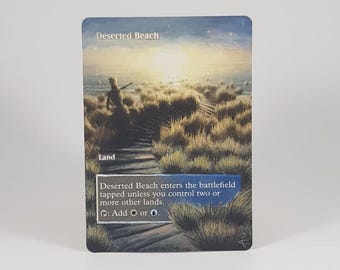 Öde strand - Magic the Gathering handmålad altare
