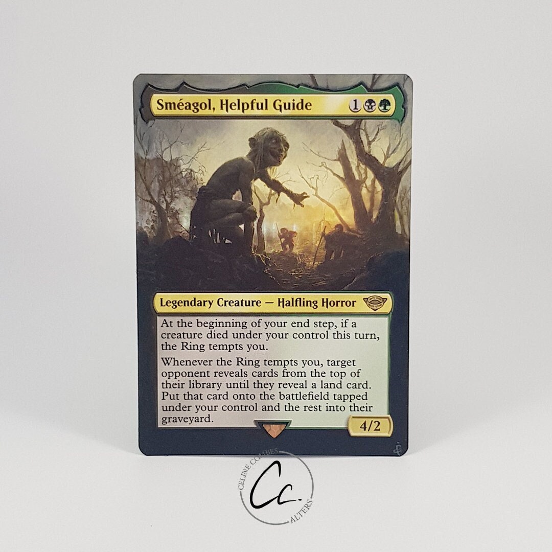 Smeagol Helpful Guide - Magic the Gathering Hand Painted Alter - Etsy Smeagol Helpful Guide - Magic the Gathering Hand Painted Alter - Etsy