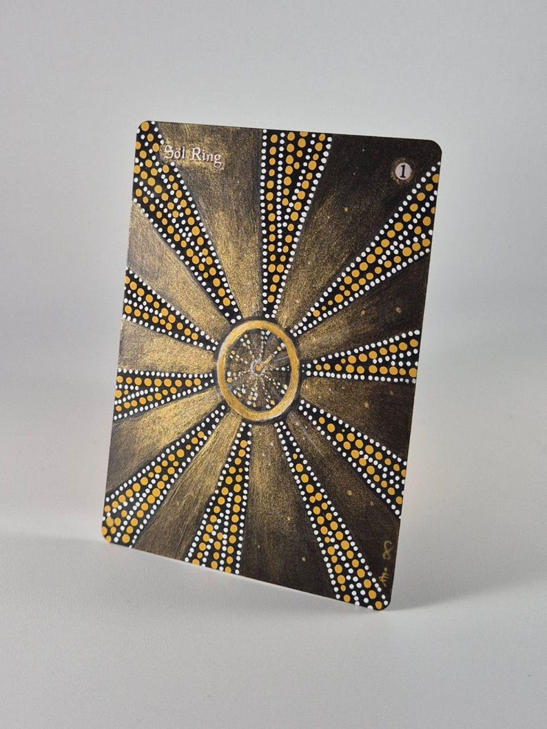 Altered Sol Ring Card II – Abstract Geometric Art Collaboration (63 x 88 mm) image 2