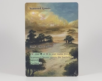 Spridda lundar - Magic the Gathering handmålad altare