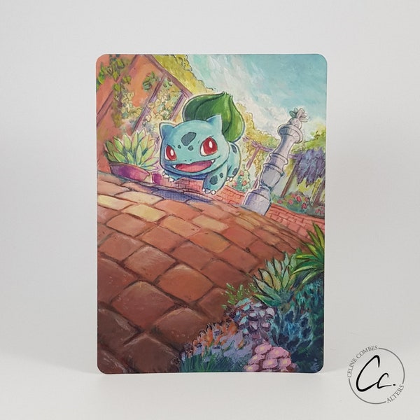 Bulbasaur - Pokemon Hand Painted Alter