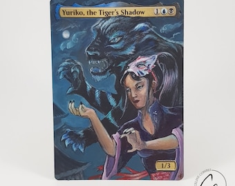 Yuriko, tigerns skugga - Magic the Gathering handmålad altare