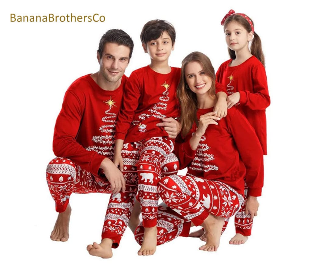 Christmas Family Matching Pajamas Winter Holiday Couple - Etsy