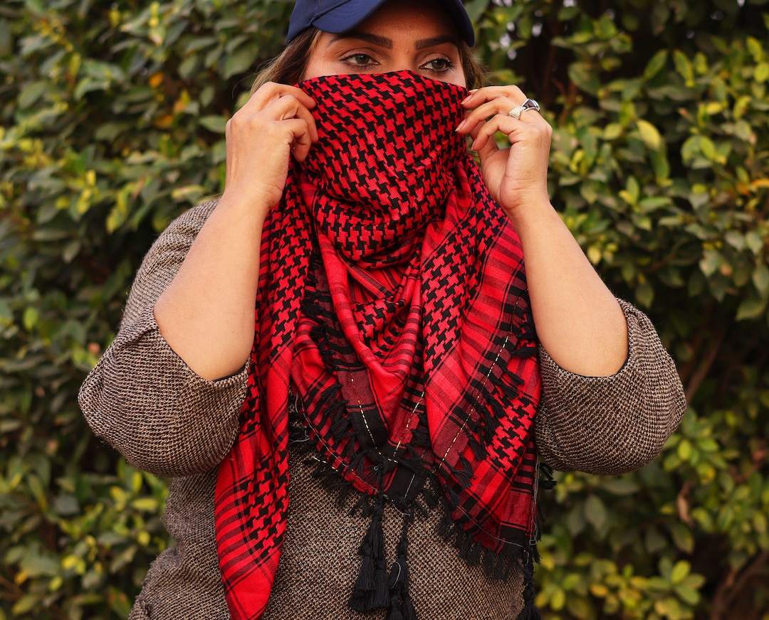 Palestinian Keffiyeh Cotton Scarf Keffiyeh Palestine Shemagh Etsy UK