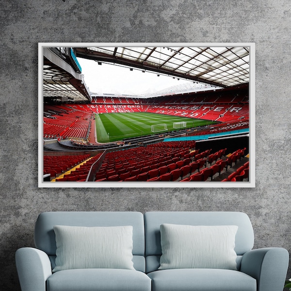 Old Trafford Framed Poster Etsy
