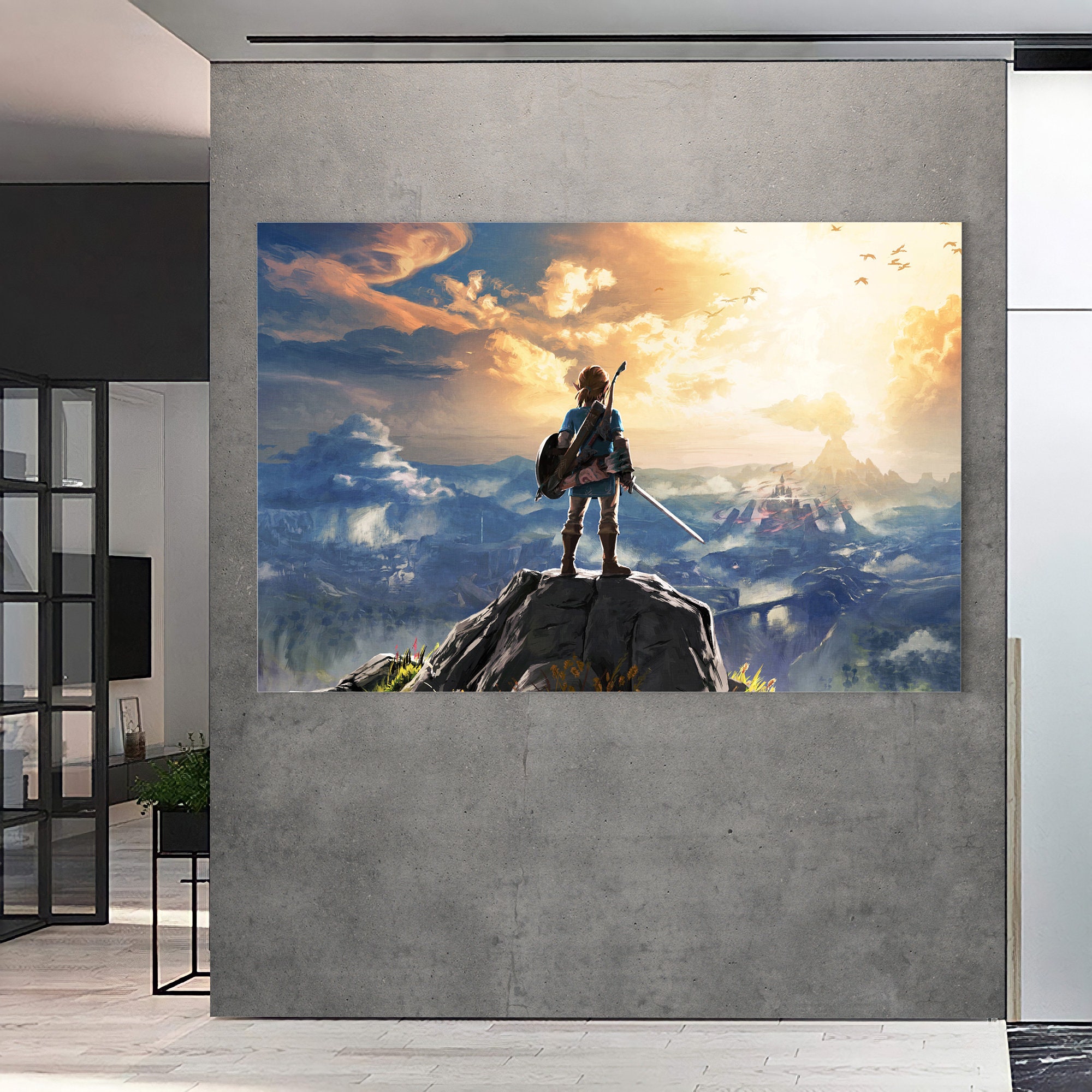 The Legend of Zelda Canvas Zelda Wall Decor the Legend of Etsy